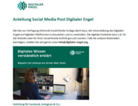 Logo Digitaler Engel und die ersten Zeilen der Vorlage