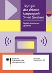 Das Deckblatt zum Faltblatt zum Thema Sicherer Umgang mit Sprachassistenten