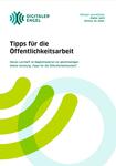 Das Deckblatt des Lernheftes zum Thema Tipps f&uuml;r die &Ouml;ffentlichkeitsarbeit
