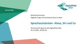 Thumbnail des DigitalPakt Alter zum Vortrag Sprachassistenten