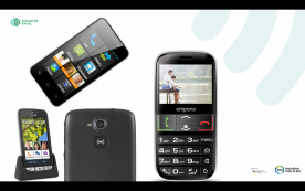 Bildschirmfoto mit unterschiedlichen Senioren-Smartphone Modellen