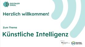 Die Startseite der PowerPoint-Präsentation zum Thema Künstliche Intelligenz