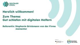 Auf dem Bild ist die Startfolie der Präsentation zu sehen.