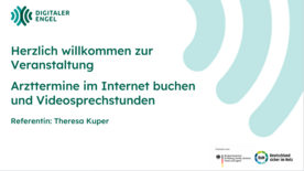 Die Titelfolie der Pr&auml;sentation ist zu sehen.