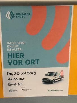 Flyer von der Veranstaltung in der Bücherei