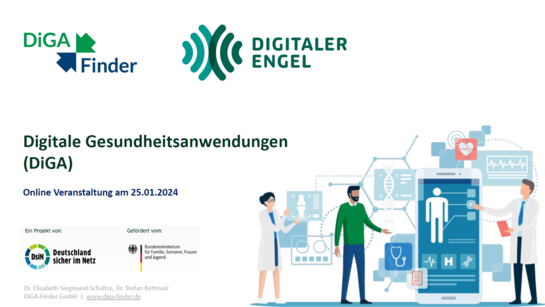 Präsentationsfolie Digitale Gesundheitsanwendungen