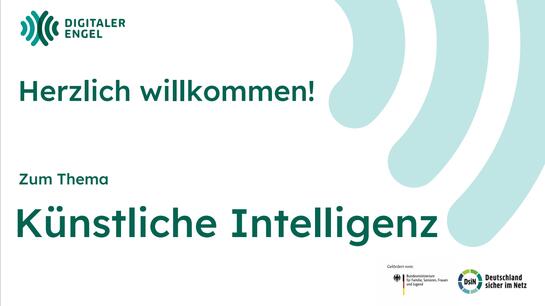 Die Startseite der PowerPoint-Präsentation zum Thema Künstliche Intelligenz